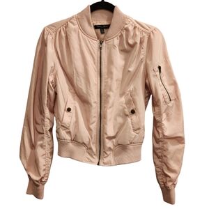 Romeo + Juliet Couture light pink bomber jacket size small